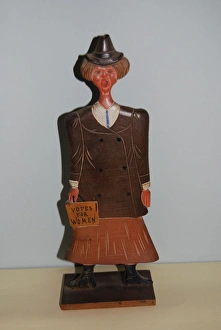 Images Dated 9th October 2013: Suffragette Votes for Women Figure