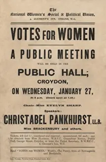 Suffragette Votes for Women Meeting