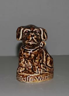 Images Dated 17th October 2013: Suffragette Votes for Women Puppy Ceramic