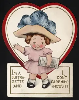 Suffragette Votes for Women Valentine