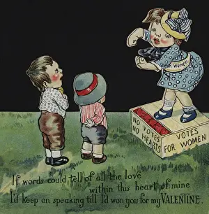 Suffragette Votes for Women Valentine