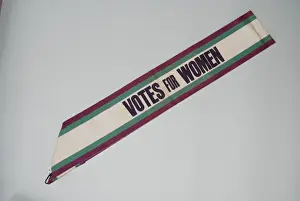 Purple Prints: Suffragette W. S. P. U Sash Votes for Women