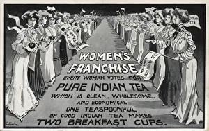 Franchise Prints: Suffragette Womens Franchise Tea Ad