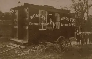Suffragette Womens freedom league Caravan