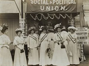 Pankhurst Gallery: Suffragette W.S.P.U Suffrage Fete 1908