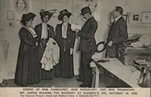 Suffragettes Arrested Clements Inn 1908