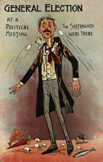 Candidate Prints: Suffragettes Attack Election Candidate