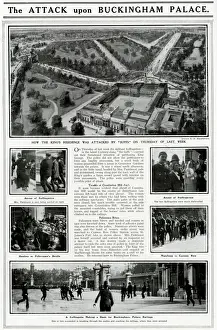 Arrests Prints: Suffragettes at Buckingham Palace, London