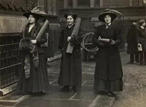 Offices Gallery: Suffragettes Chaining to Railings Vera Holme
