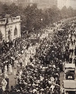 Placards Prints: Suffragettes Coronation Procession, London