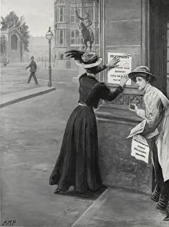 Demands Prints: Suffragettes Post Demands Womens Freedom League
