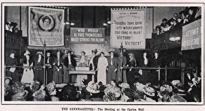Deputation Collection: Suffragettes W.S.P.U Caxton Hall 1908