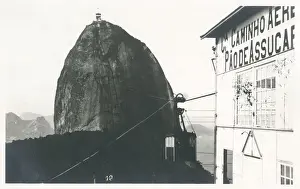 Brazil Prints: Sugar Loaf Mountain and cable car, Rio de Janeiro, Brazil