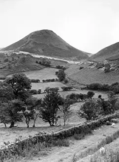 Hilly Prints: Sugar Loaf Mountain, Carmarthenshire, Wales. Date: 1960s