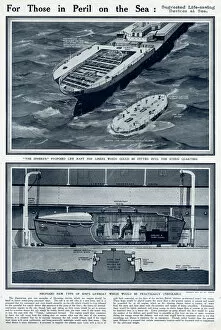 Images Dated 3rd October 2017: Suggested life-saving devices at sea by G. H. Davis