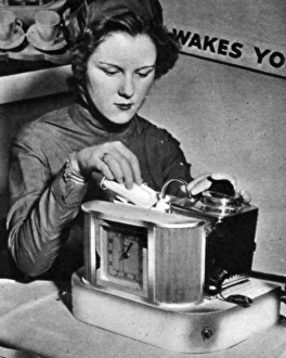 Images Dated 30th March 2004: Suggestions for the homes of tomorrow: Electric alarm tea ma