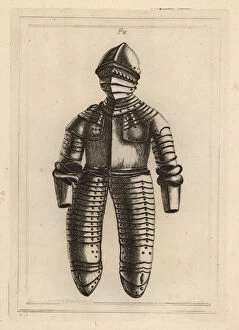 Stockdale Collection: Suit of horsemans armour, circa 1600