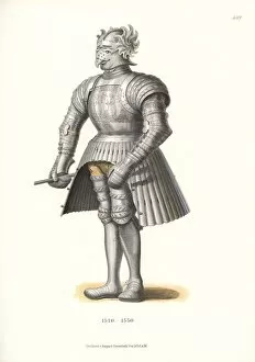 Artworksandappliancesfromthemiddleagestothe17thcentury Collection: Suit of steel armor, first half of the 16th century