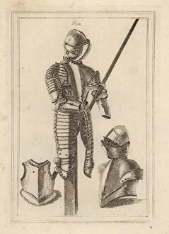 Stockdale Collection: Suit of tilting armour, helmet and cuirass