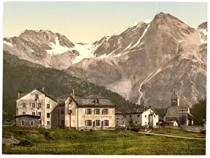 Sulden Prints: Suldenspitze, St. Gertraud, Sulden, Tyrol, Austro-Hungary