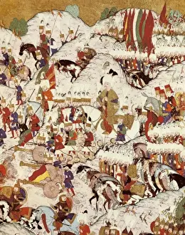 Suleyman the Magnificent at the Battle of Mohacs