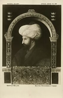 Images Dated 23rd December 2019: Sultan Mehmed II of the Ottoman Empire by Gentile Bellini