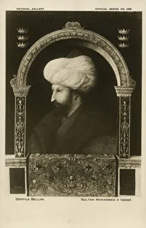 Images Dated 23rd December 2019: Sultan Mehmed II of the Ottoman Empire by Gentile Bellini