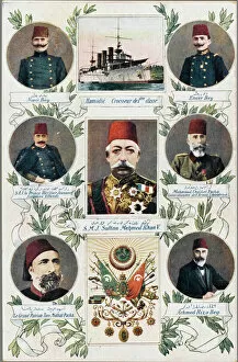 Patriot Collection: Sultan Mehmed V Reshad of Turkey with advisors / patriots