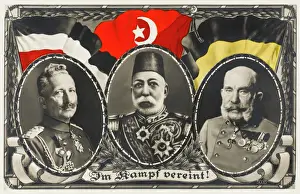 Sultan Mehmed V Reshad of Turkey & allies