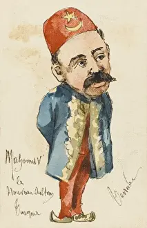 Puppet Prints: Sultan Mehmed V Reshad of Turkey & Ottoman Princes