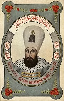 Fruchtermann Collection: Sultan Mustafa I Deli - ruler of the Ottoman Turks