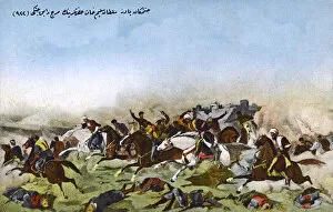 Selim Collection: Sultan Selim the Grim at The Battle of Marj Dabiq