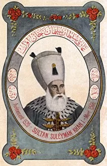 Fruchtermann Collection: Sultan Suleiman the Magnificent - ruler of the Ottoman Turks