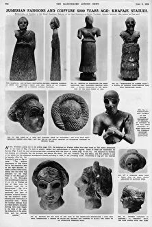 Statuettes Gallery: Sumerian Fashions and Coiffure 500 Years Ago: Khafaje