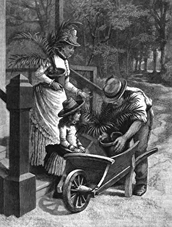 Their summer change of air, potted plants, c. 1880