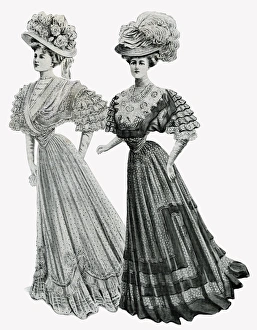 Images Dated 2nd September 2017: Summer frocks 1907