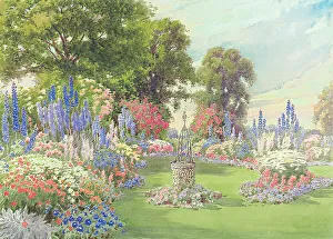 Summer garden painting