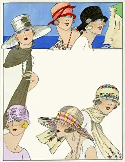 Flowered Prints: Summer hats by Agnes and Lucie Hamar