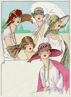 Multi Coloured Prints: Summer hats by Marie Crozet and Maria Guy