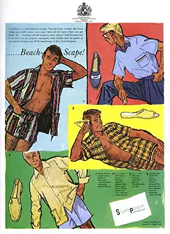 Beachwear Prints: Summer holiday fashions from Simpson of Piccadilly