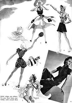 Blend Prints: Summer outfit by Elsa Schiaparelli