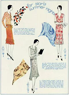 Images Dated 20th October 2017: Summer patterned dresses 1929
