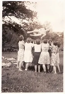 Tossing Prints: Summer Picnics tossing person in the air