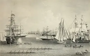 Summer scenes in New York Harbor