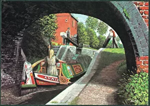 Alan Gallery: Summertime at Cropredy Lock, Oxford Canal
