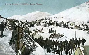 Summit of the Chilkoot Pass, Alaska, USA