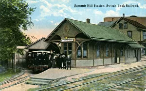 Thorpe Gallery: Summit Hill Railway Station, Carbon, Pennsylvania
