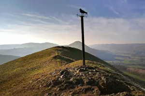 Images Dated 8th August 2019: The summit of The Lawley, in the Shropshire Hills, England
