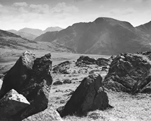 On the summit of Red Pike, Lake District, Cumbria
