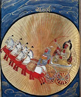 Sun God in a Chariot